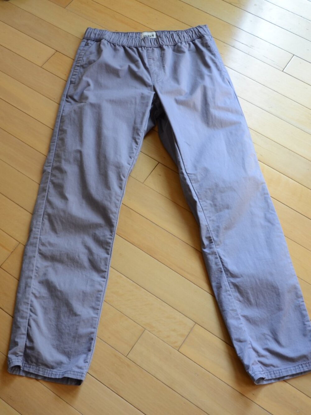 Pact Drawstring Cotton Casual Pants Gray Size M